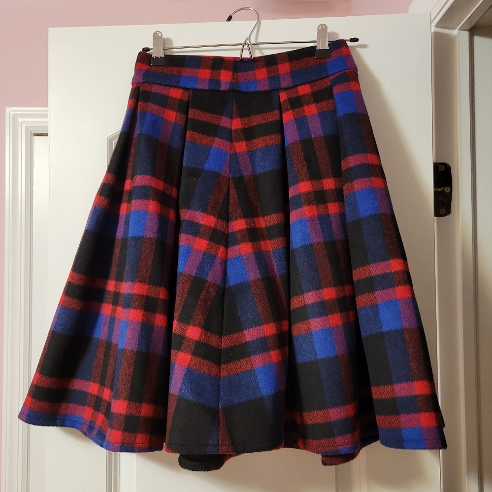 Womens ASOS Plaid Tartan Skirt- 4- Preppy, Vintage, Classic, Holiday, Academia